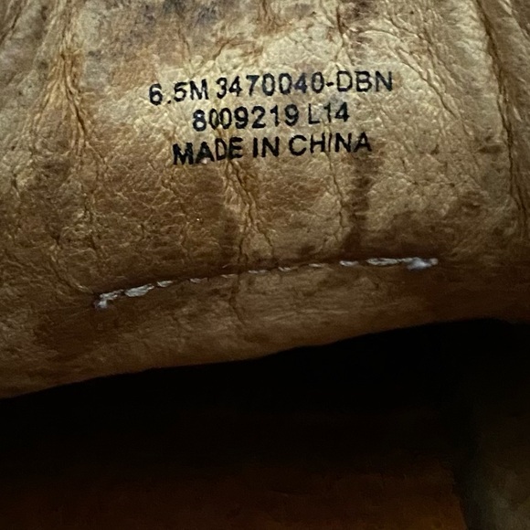 Frye Dylan Vintage Distressed Leather Brown Cream Sneakers Size 6.5 - Picture 12 of 12